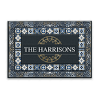Luvingrace L44 Monogram Collection Family Name Personalized Doormat