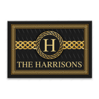 Luvingrace L47 Monogram Collection Family Name Personalized Doormat
