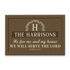 Printfamily L50 Royal Monogram Collection As For My House Personalized Doormat