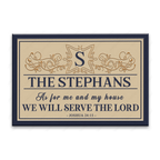 Printfamily L51 Royal Monogram Collection As For My House Personalized Doormat