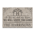 Printfamily L59 Royal Monogram Collection As For My House Personalized Doormat