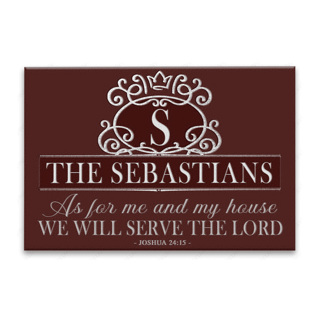 Printfamily L68 Royal Monogram Collection As For My House Personalized Doormat