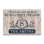 Printfamily L77 Luxury Monogram Collection As For My House Personalized Doormat