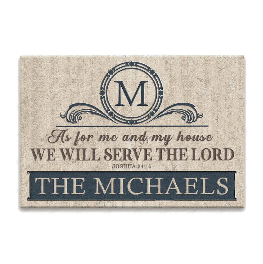 Luvingrace L80 Floral Monogram Collection As For My House Personalized Doormat