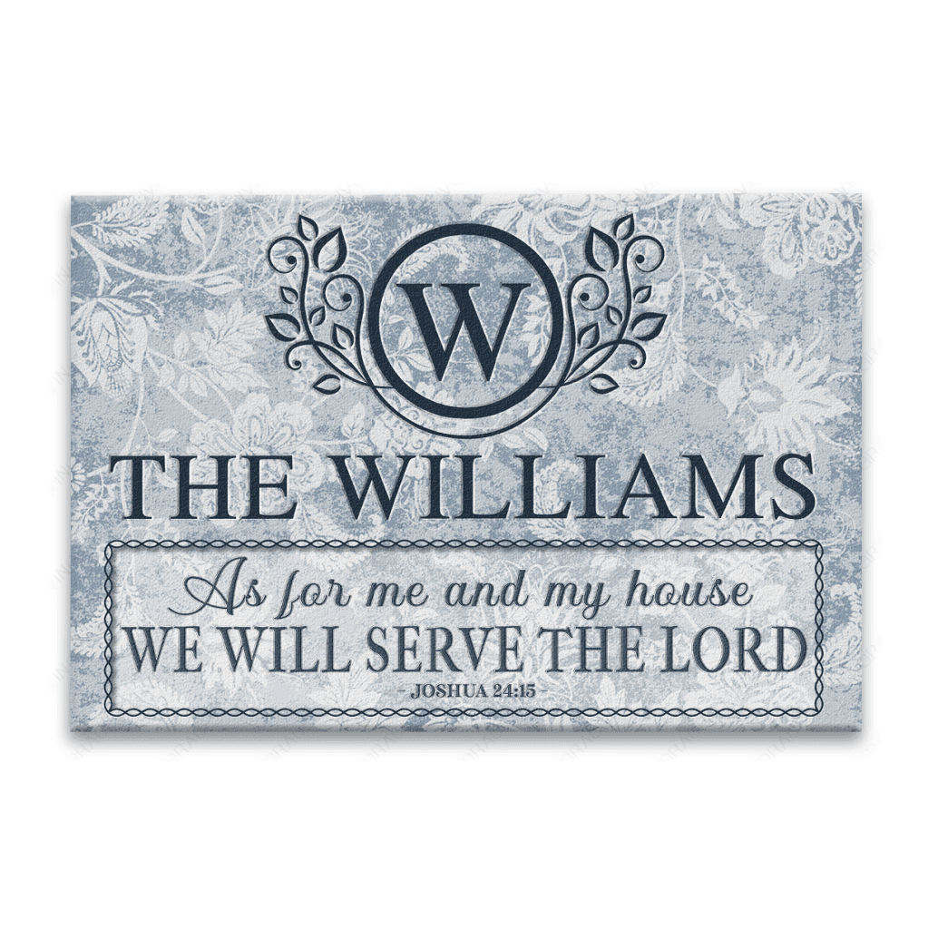Luvingrace L90 Floral Monogram Collection As For My House Personalized Doormat