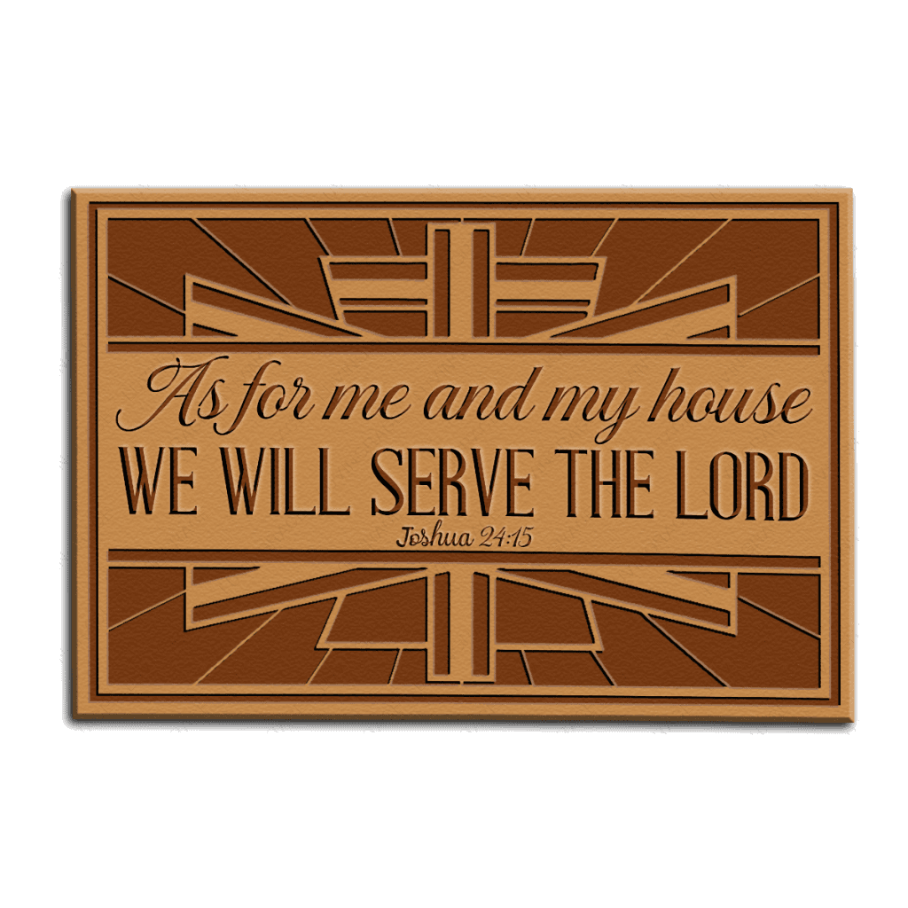 Luvingrace M02 Vintage Monogram Collection As For My House Doormat