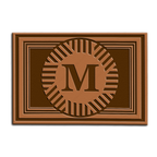 Luvingrace M03 Vintage Monogram The First Letter of Family Name Personalized Doormat