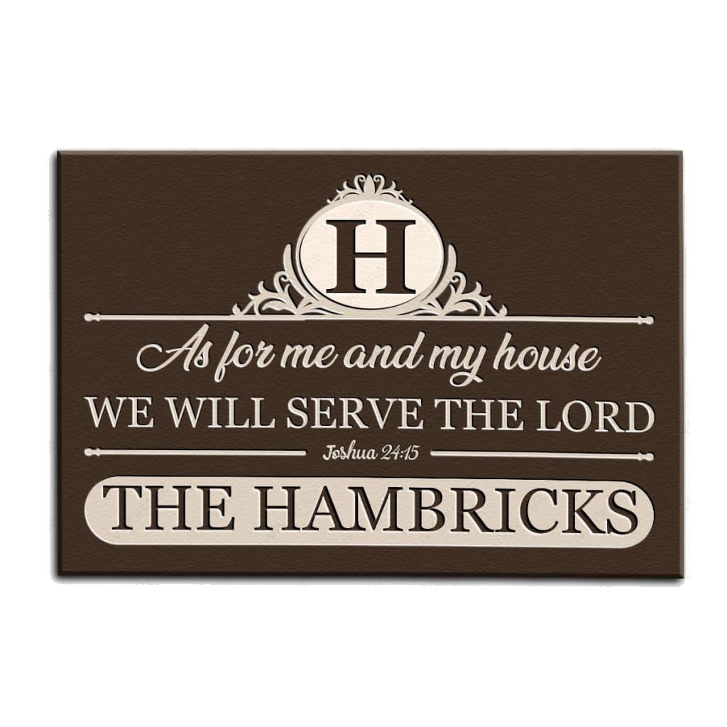 Luvingrace M102 Decorative Monogram Collection As For My House Personalized Doormat