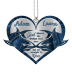 Luvingrace M104 Shark Couple God Blessed Personalized Ornament