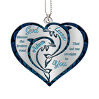 Printfamily M106 Dolphin Couple God Blessed Personalized Ornament