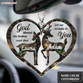 Luvingrace M108 Deer Couple God Blessed Personalized Ornament