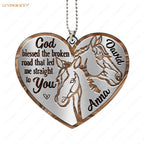 Printfamily M109 Horse Couple God Blessed Personalized Ornament