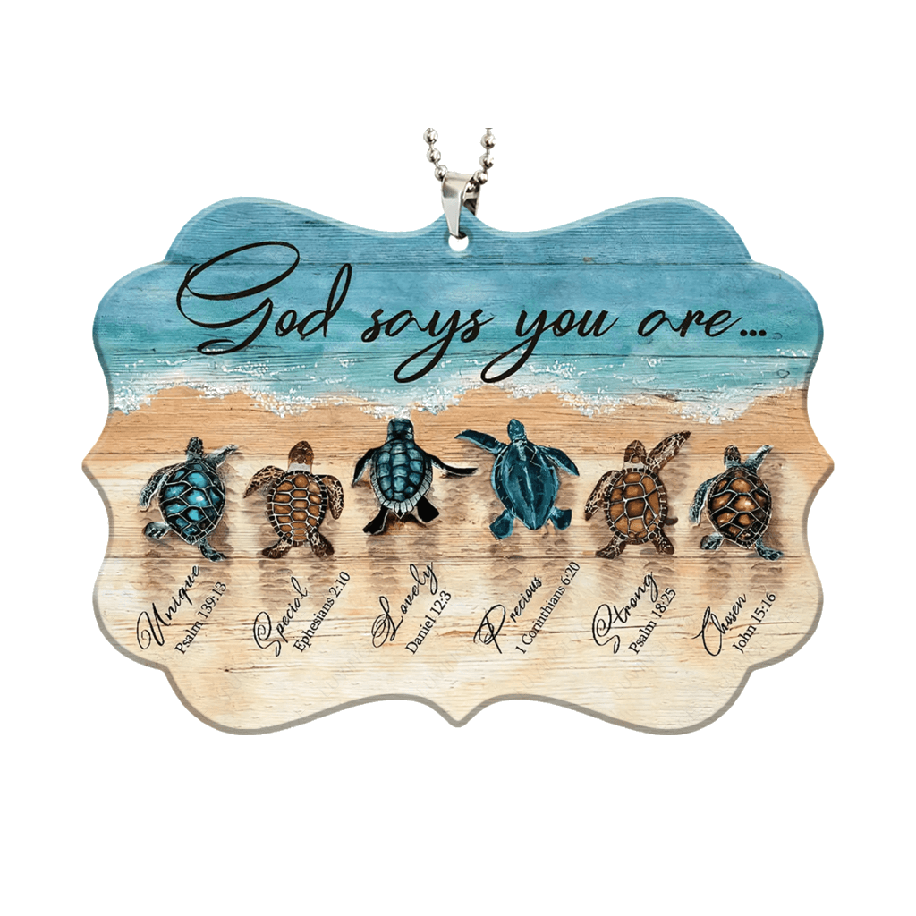 Luvingrace M116 Sea Turtle God Says You Are Ornament