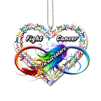 Printfamily M129 Fight Cancer In All Colors Ornament