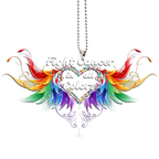 Printfamily M137 Angel Wings Fight Cancer In All Colors Ornament
