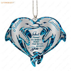 Luvingrace M23 Dolphin Couple God Blessed Personalized Ornament