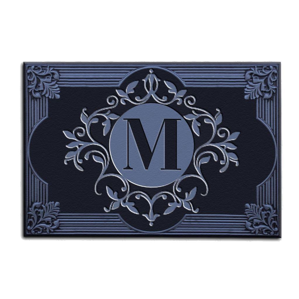 Luvingrace M27 Decorative Monogram The First Letter of Family Name Personalized Doormat