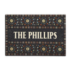 Luvingrace M28 Elegant Monogram Collection Family Name Personalized Doormat