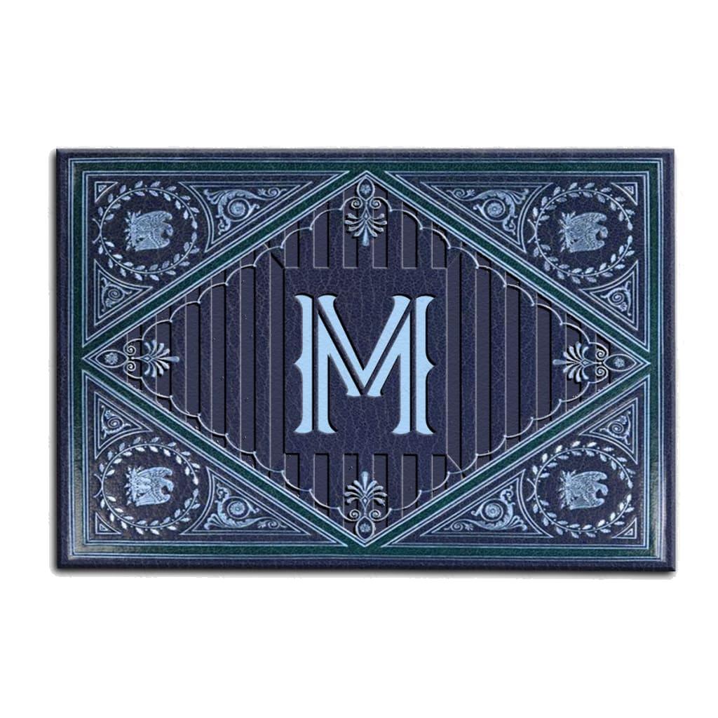 Luvingrace M29 Vintage Monogram The First Letter of Family Name Personalized Doormat
