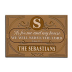 Printfamily M30 Decorative Monogram Collection As For My House Personalized Doormat
