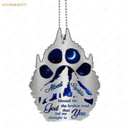 Printfamily M34 Wolf Couple God Blessed Personalized Ornament