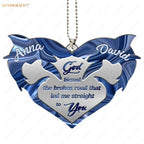 Printfamily M36 Shark Couple God Blessed Personalized Ornament
