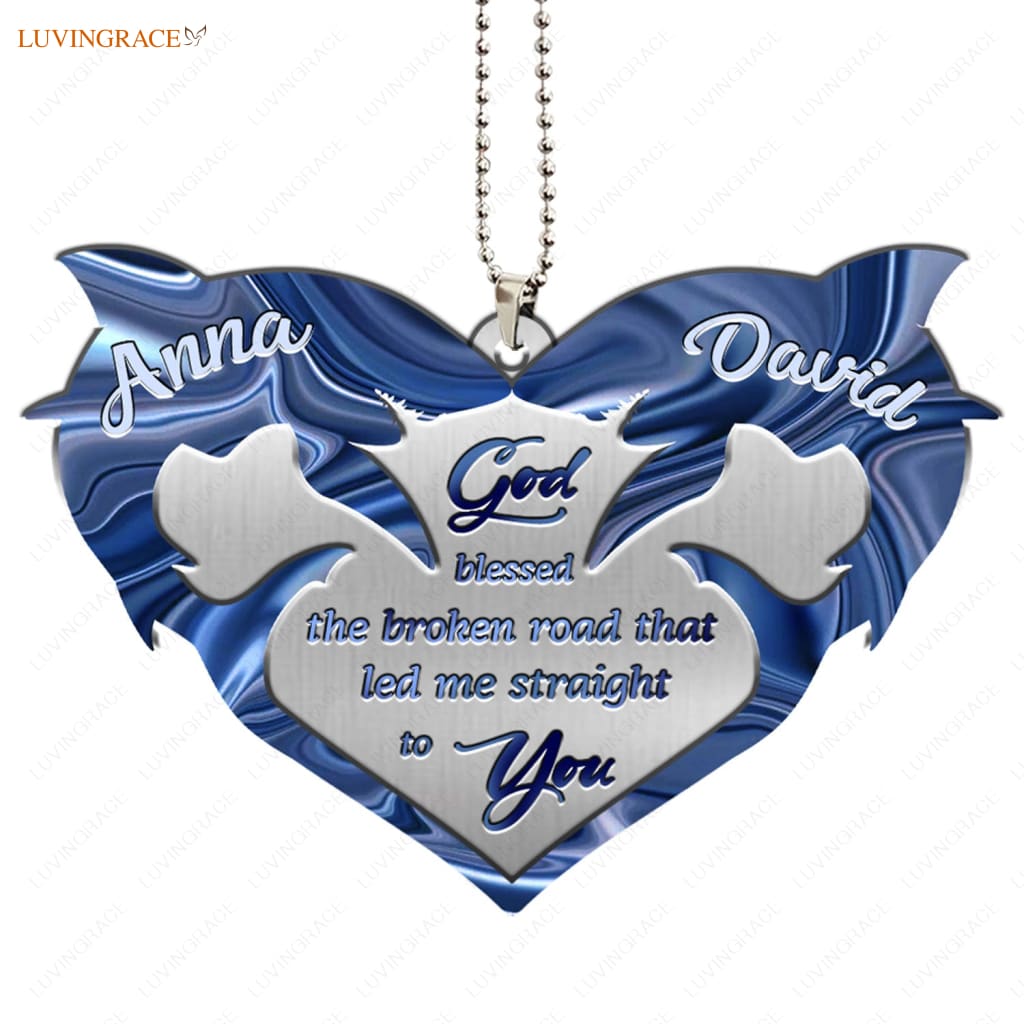 Luvingrace M36 Shark Couple God Blessed Personalized Ornament