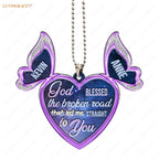 Printfamily M39 Butterfly Couple God Blessed Personalized Ornament