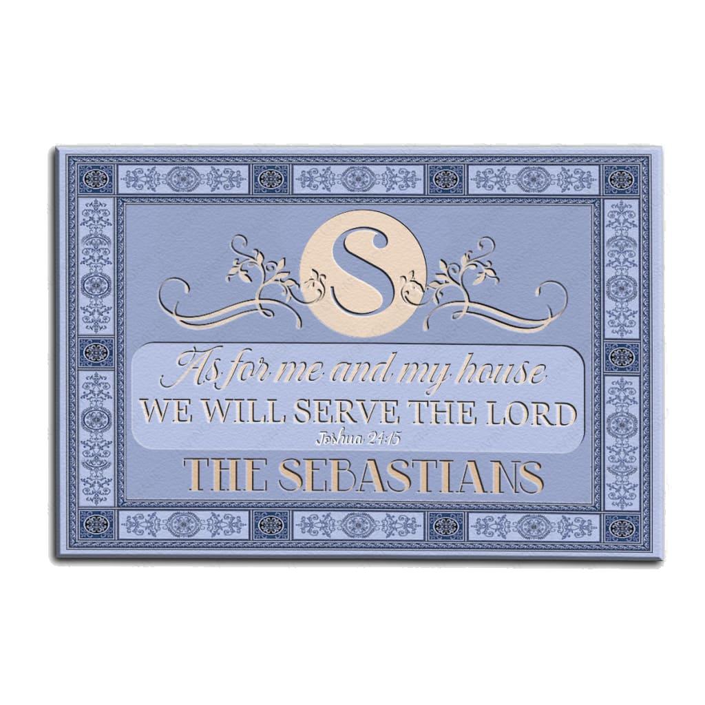 Luvingrace M39 Decorative Monogram Collection As For My House Personalized Doormat