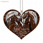 Printfamily M40 Horse Couple God Blessed Personalized Ornament