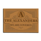 Luvingrace M41 Vintage Monogram Collection We Are Covered Personalized Doormat
