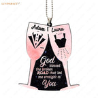 Printfamily M41 Wedding Anniversary God Blessed Personalized Couple Ornament