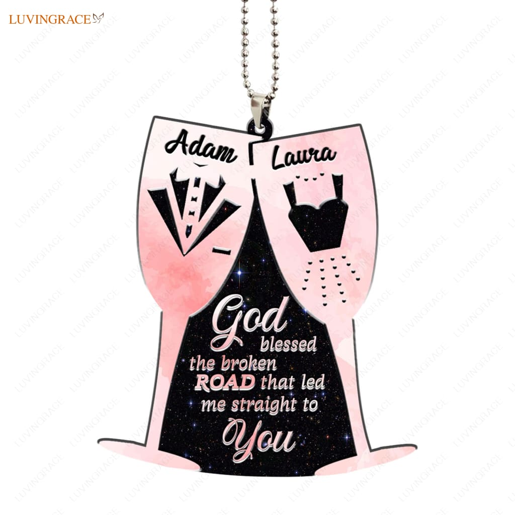 Luvingrace M41 Wedding Anniversary God Blessed Personalized Couple Ornament