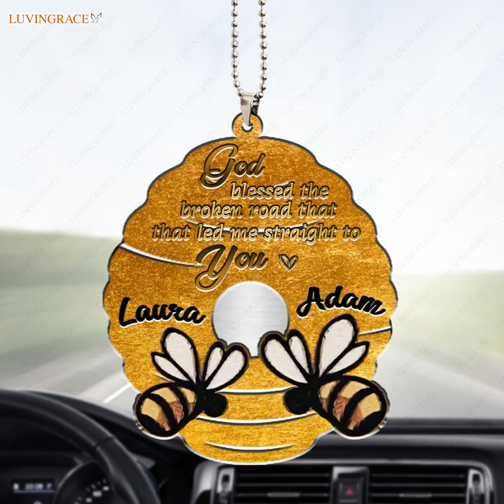 Luvingrace M42 Bee Couple God Blessed Personalized Ornament