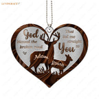 Printfamily M44 Deer Couple God Blessed Personalized Ornament