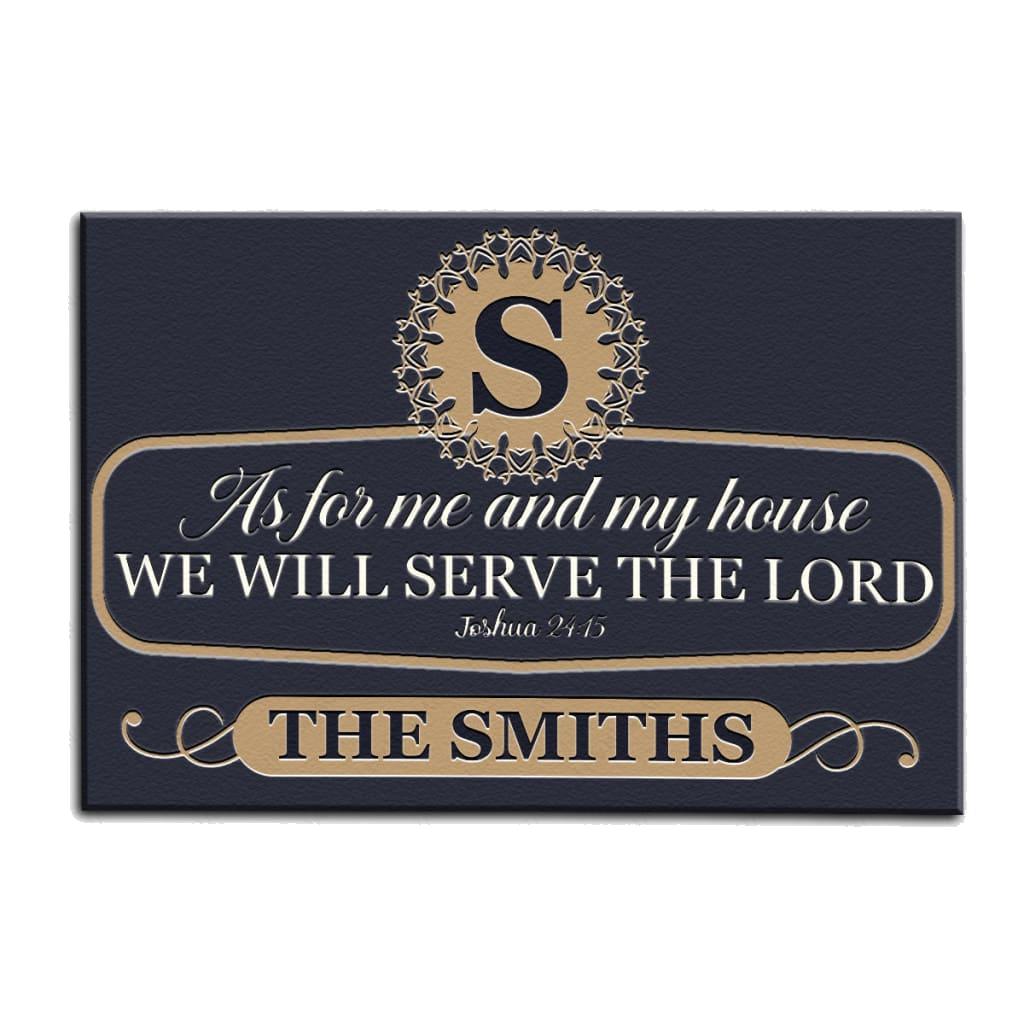Luvingrace M45 Luxury Monogram Collection As For My House Personalized Doormat