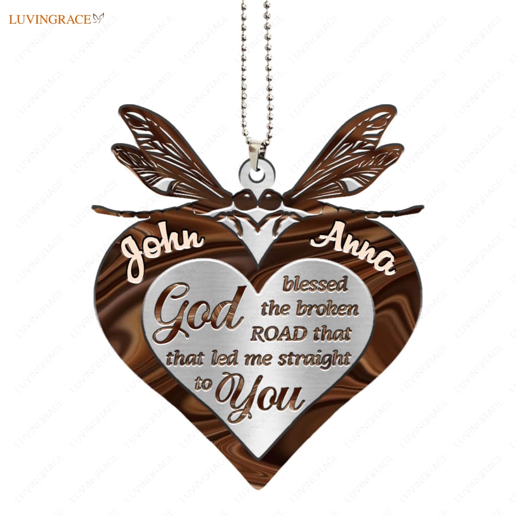 Printfamily M46 Dragonfly Couple God Blessed Personalized Ornament