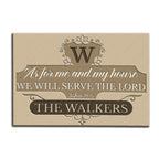 Printfamily M46 Luxury Monogram Collection As For My House Personalized Doormat