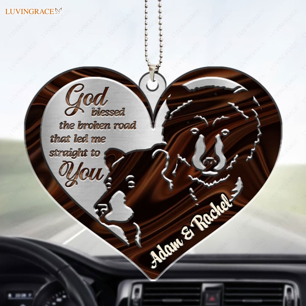 Luvingrace M47 Bear Couple God Blessed Personalized Ornament