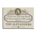 Printfamily M50 Luxury Monogram Collection As For My House Personalized Doormat