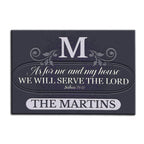 Printfamily M51 Luxury Monogram Collection As For My House Personalized Doormat
