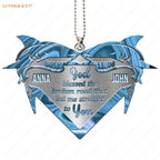 Printfamily M52 Shark Couple God Blessed Personalized Ornament