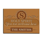 Printfamily M55 Luxury Monogram Collection Holy Spirit Personalized Doormat