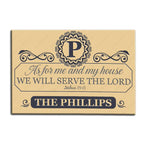 Luvingrace M57 Luxury Monogram Collection As For My House Personalized Doormat