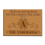Printfamily M59 Decorative Monogram Collection As For My House Personalized Doormat