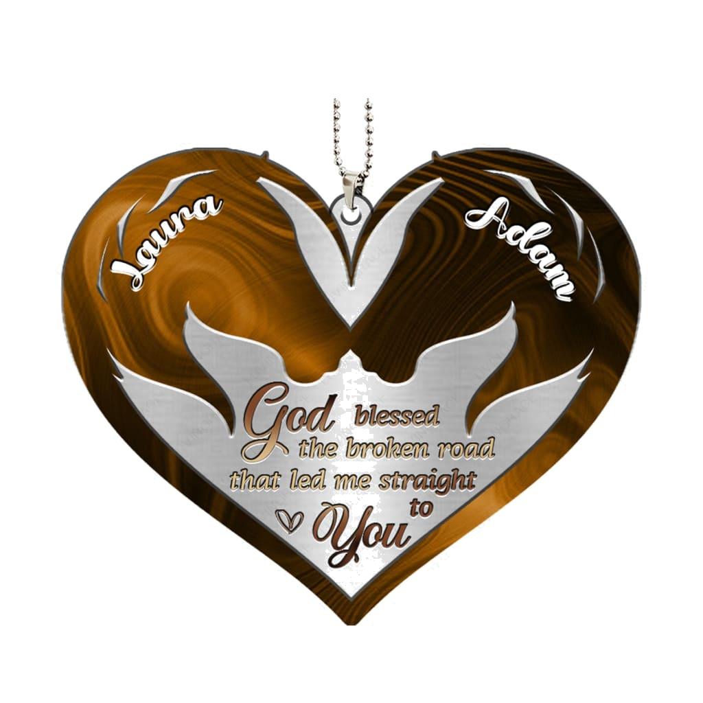 Luvingrace M60 Horse Couple God Blessed Personalized Ornament