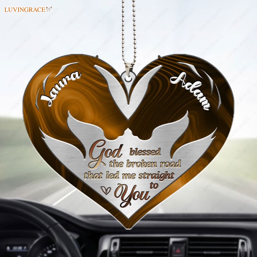 Luvingrace M60 Horse Couple God Blessed Personalized Ornament