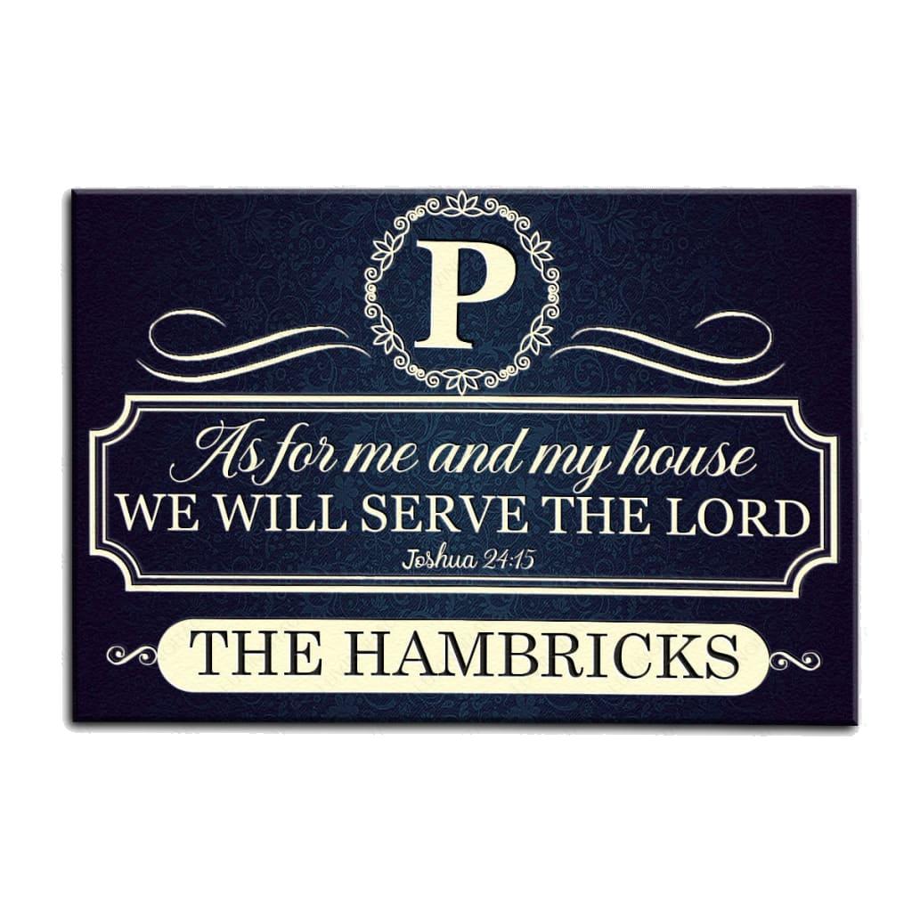 Luvingrace M65 Decorative Monogram Collection As For My House Personalized Doormat