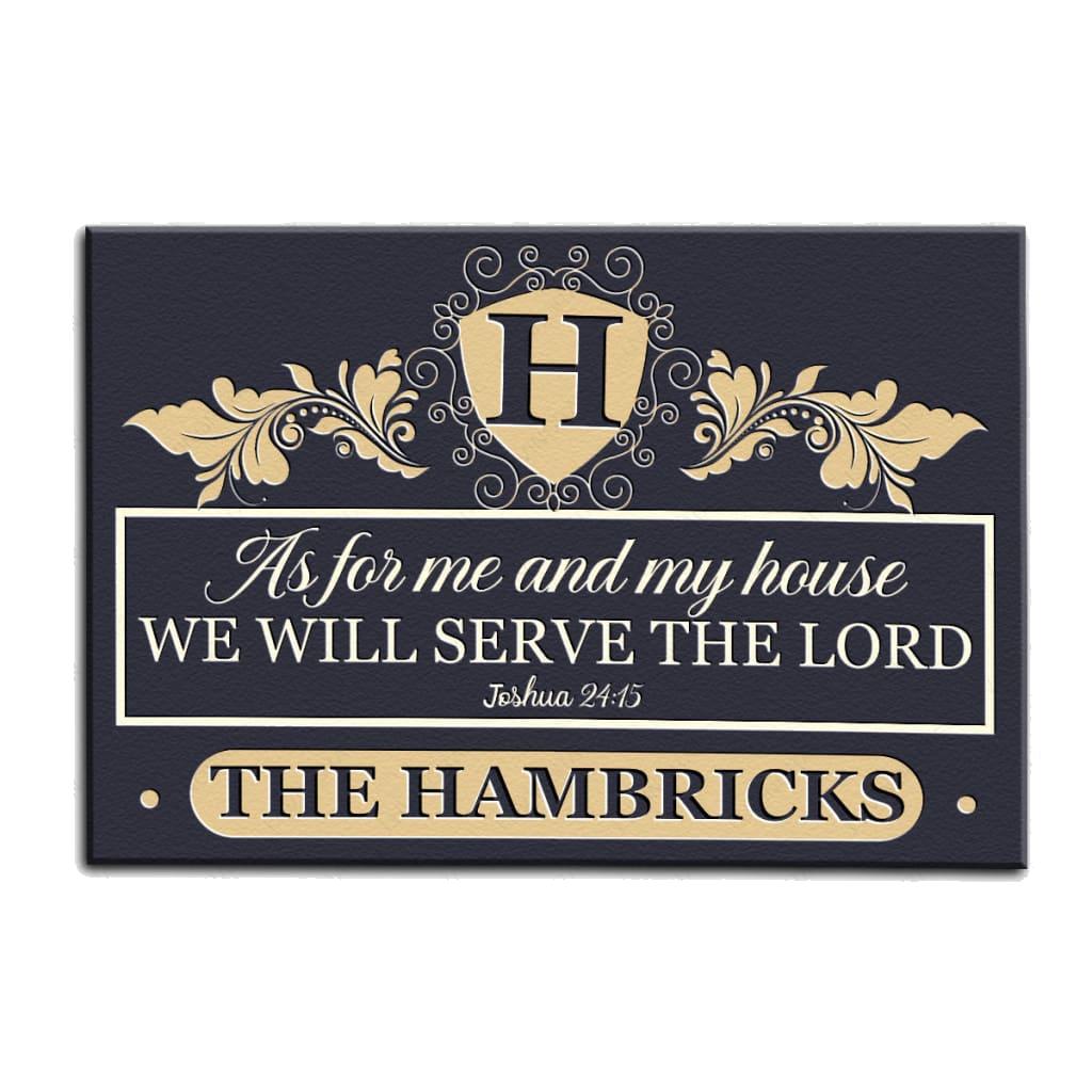 Luvingrace M66 Decorative Monogram Collection As For My House Personalized Doormat