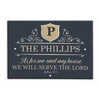 Luvingrace M67 Luxury Monogram Collection As For My House Personalized Doormat